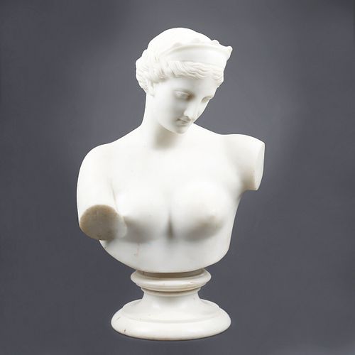 Early 20th C. Female Nude Marble Bust