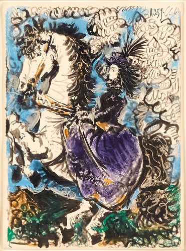 After Picasso "Toros y Toreros (Jacqueline on White Horse)" 1959