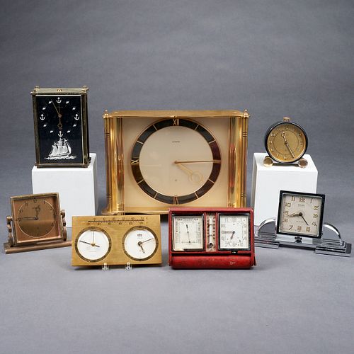 Grp: 7 Jaeger Le Coultre Desk Clocks - Barometer