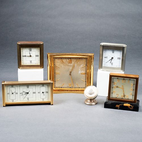 Grp: 6 Tiffany & Co. Desk Clocks