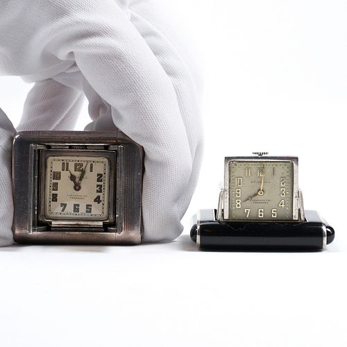 Grp: 2 Dunhill Sterling Purse Clocks