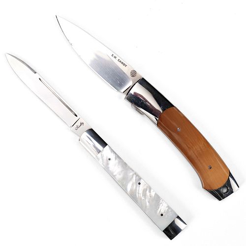 Grp: 2 Folding Knives - Sawby & Shadley