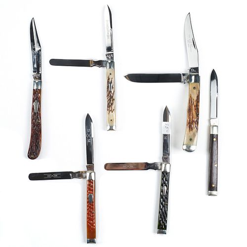 Grp: 6 Queen Steel Folding Knives