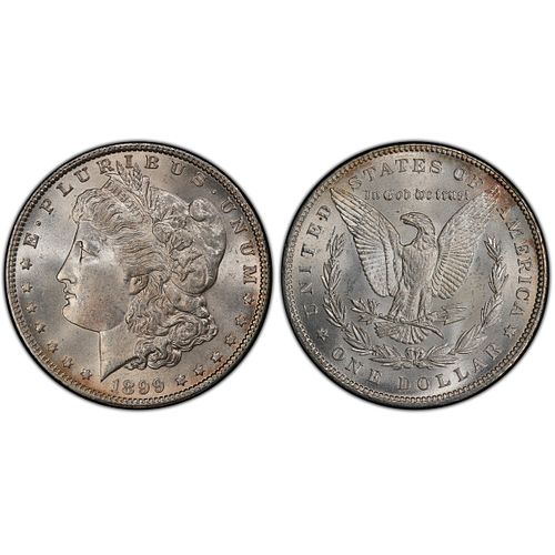 1899 Morgan Silver Dollar MS64+ PCGS