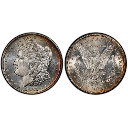 1881 S Morgan Silver Dollar MS64 PCGS