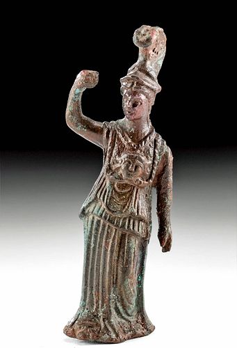 Roman Leaded Bronze Statue of Minerva (Athena)