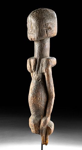 Early Dogon Wood Ancestor Figure Fragment