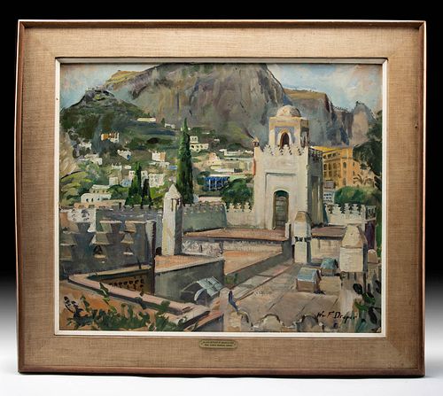 Award Winning Draper Painting - Capri, Italy - 1966