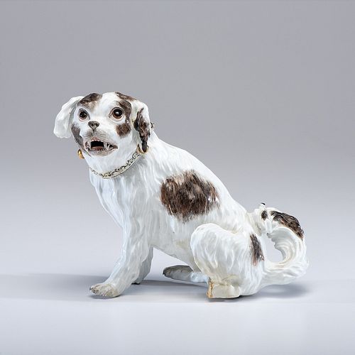 A Meissen Porcelain Dog