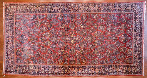 Antique Sarouk Carpet, Persia, 10.8 x 19.10