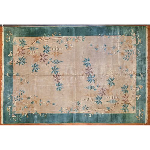 Antique Nichols Carpet, China, 11 x 17