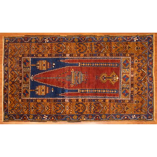 Antique Prayer Rug, Turkey, 4.1 x 6.11