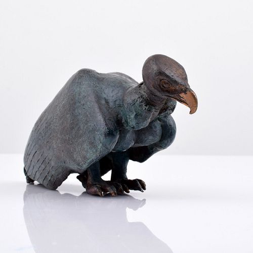 Ann McCoy Bronze Vulture Sculpture