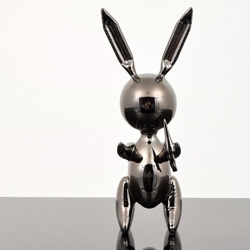 Jeff Koons (after) Black Rabbit Balloon Sculpture