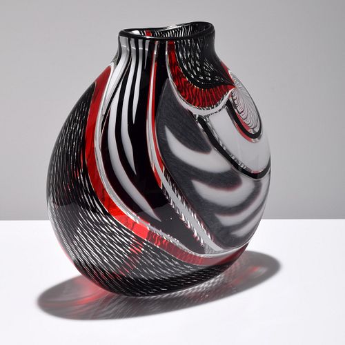 Large Leone Panisson Vase, Murano