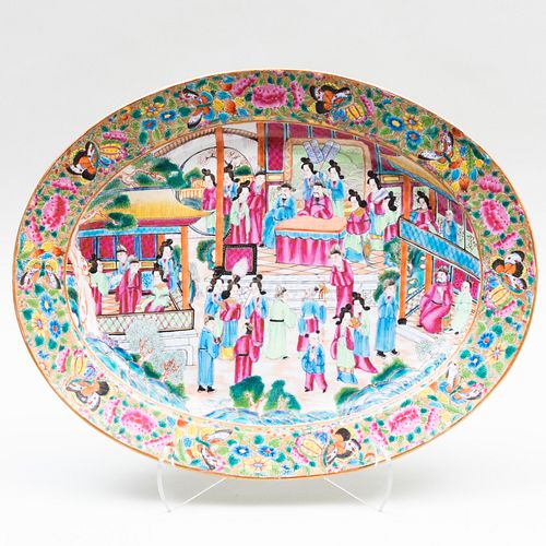 Chinese Export Rose Medallion Porcelain Platter