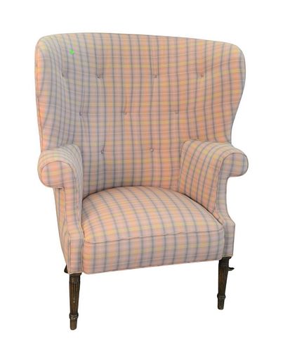 Barrel Back Upholstered Armchairs
height 46 inches, width 37 inches
Provenance: The Estate of Diana Atwood Johnson