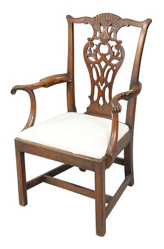 George II Mahogany Armchair c. 1760
height 40 inches
Provenance: The Estate of Diana Atwood Johnson