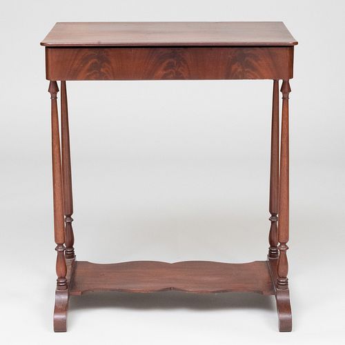 Late Federal Mahogany Side Table 