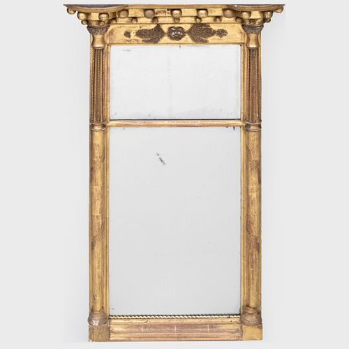 Federal Giltwood Two Part Mirror