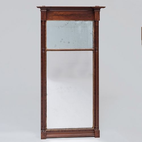 Large Federal Mahogany and Parcel-Gilt Pier Mirror