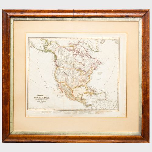 Adolf Stieler Map of Nord-America