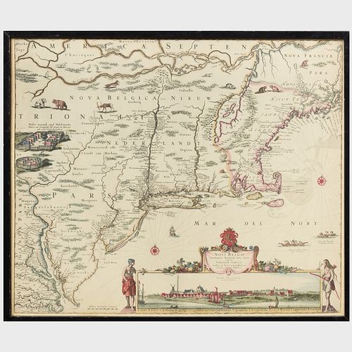 After Johannes de Laet: Nova Anglia, Nova Belgium et Virginia
