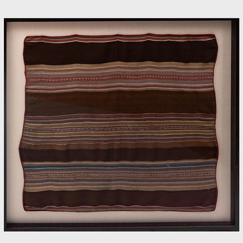 Framed South American Woven Fabric Panel