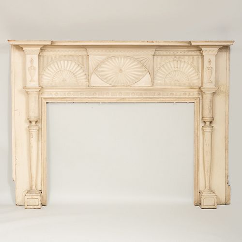 Fine and Large Federal Painted Mantlepiece