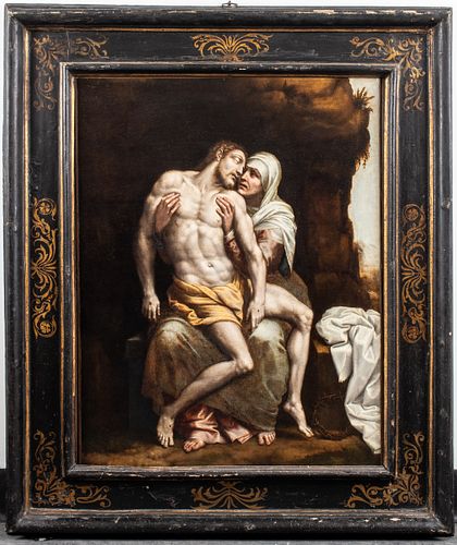 Bernardino Gatti, Il Sojaro "Pieta" Oil on Canvas