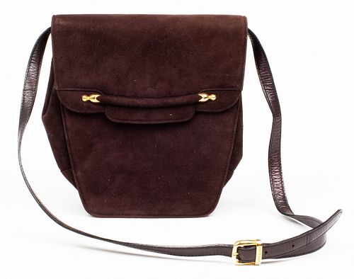 Bruno Magli Brown Velvet Handbag