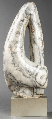 Bernadine Silberman Large Carved Marble Sculpture