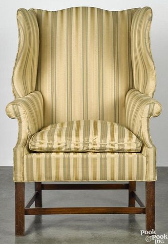 Chippendale mahogany easy chair, late 18th c.