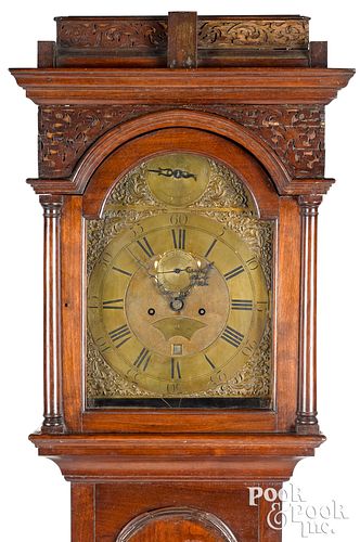 Pennsylvania William and mary tall case clock