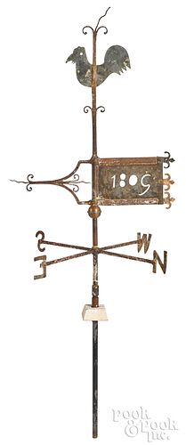 Pennsylvania wrought iron and copper weathervane