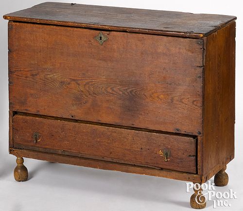 New England William and Mary blanket chest
