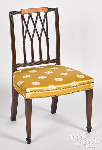 New England Federal mahogany dining chair