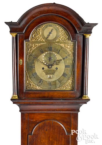 Jonathan Harrington's cherry tall case clock