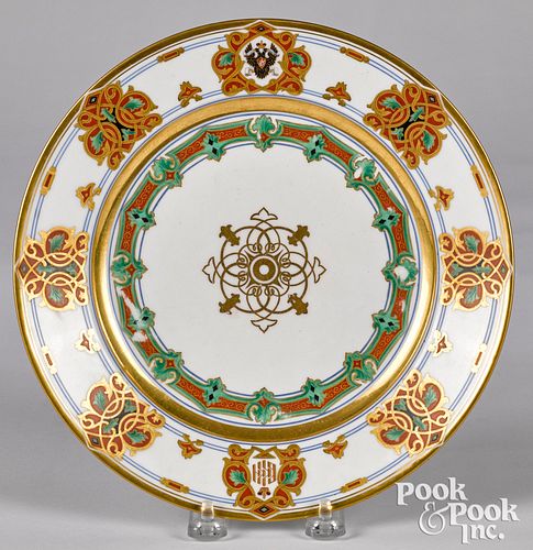 Imperial Russian porcelain plate, ca. 1850