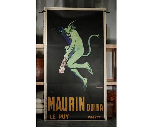 Monumental Original French Poster Maurin Quina Ley Puy, Great for Winery/ Bar