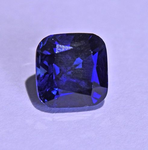 AGL 2.33ct No Heat Cushion Blue Sapphire Gemstone