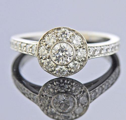 Tiffany & Co Circlet Platinum Diamond Ring 