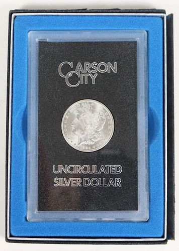 Carson City Uncirculated Silver Dollar, 1884