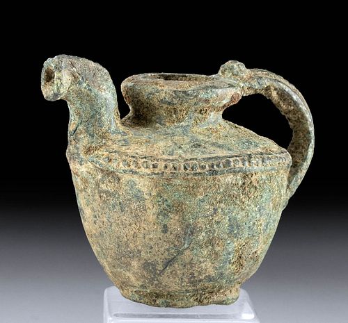 Hellenistic Greek Bronze Pitcher - Nicely Decorated
