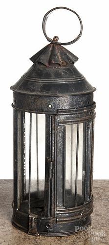 Tin carry lantern, 19th c., 13'' h.