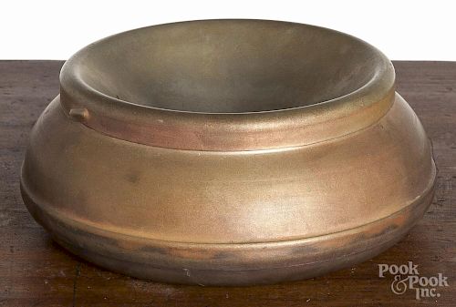 Pullman Co. brass spittoon, early 20th c., 7'' dia.