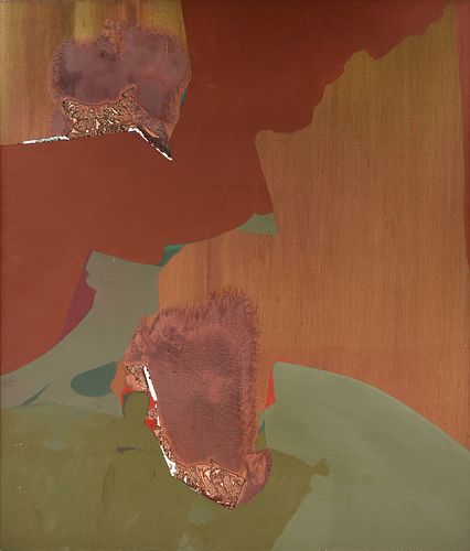 DOROTHY HOOD (American/Texas 1918-2000) A PAINTING, "Tanzania - Copper Light V,"