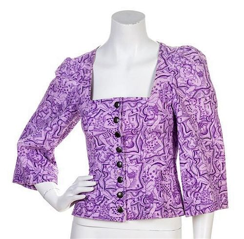 * A Lanvin Purple Cotton Jacket,