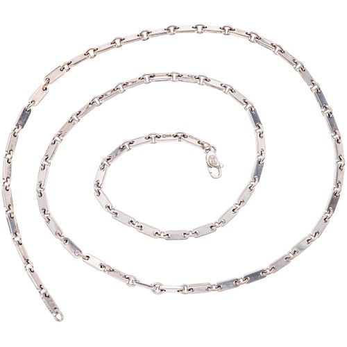 NECKLACE IN 18K WHITE GOLD, CARTIER  Carabiner clasp. Weight: 36.4 g. Length: 23.3" (59.2 cm)