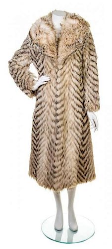 A Diane von Furstenberg Fox Fur Coat,